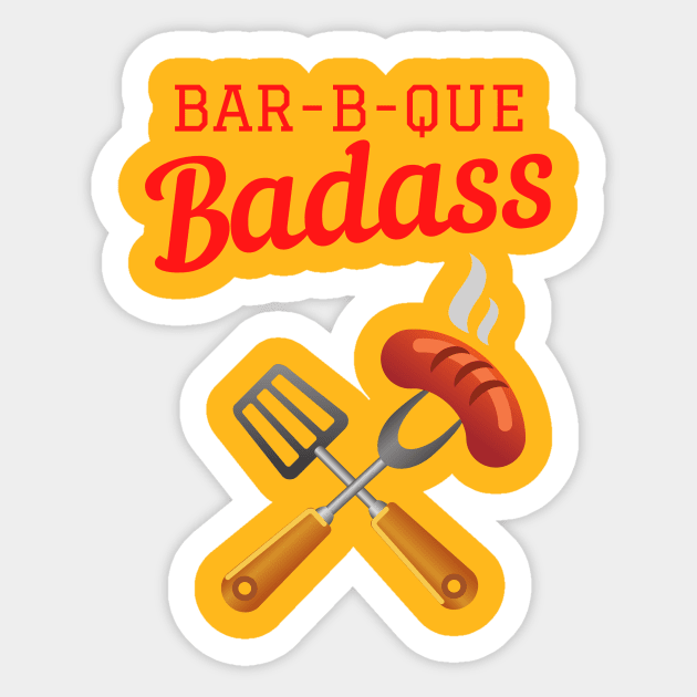 BBQ Badass Shirt Sticker by TeesByTay